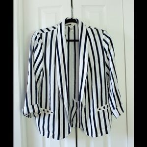 Cute short striped blazer